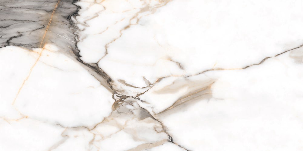 slide 6 of 6, Origin 21 Calacatta Aurous Polished 24-in x 48-in Polished Porcelain Floor and Wall Tile ( 7.75-sq ft Piece ), 1 ct