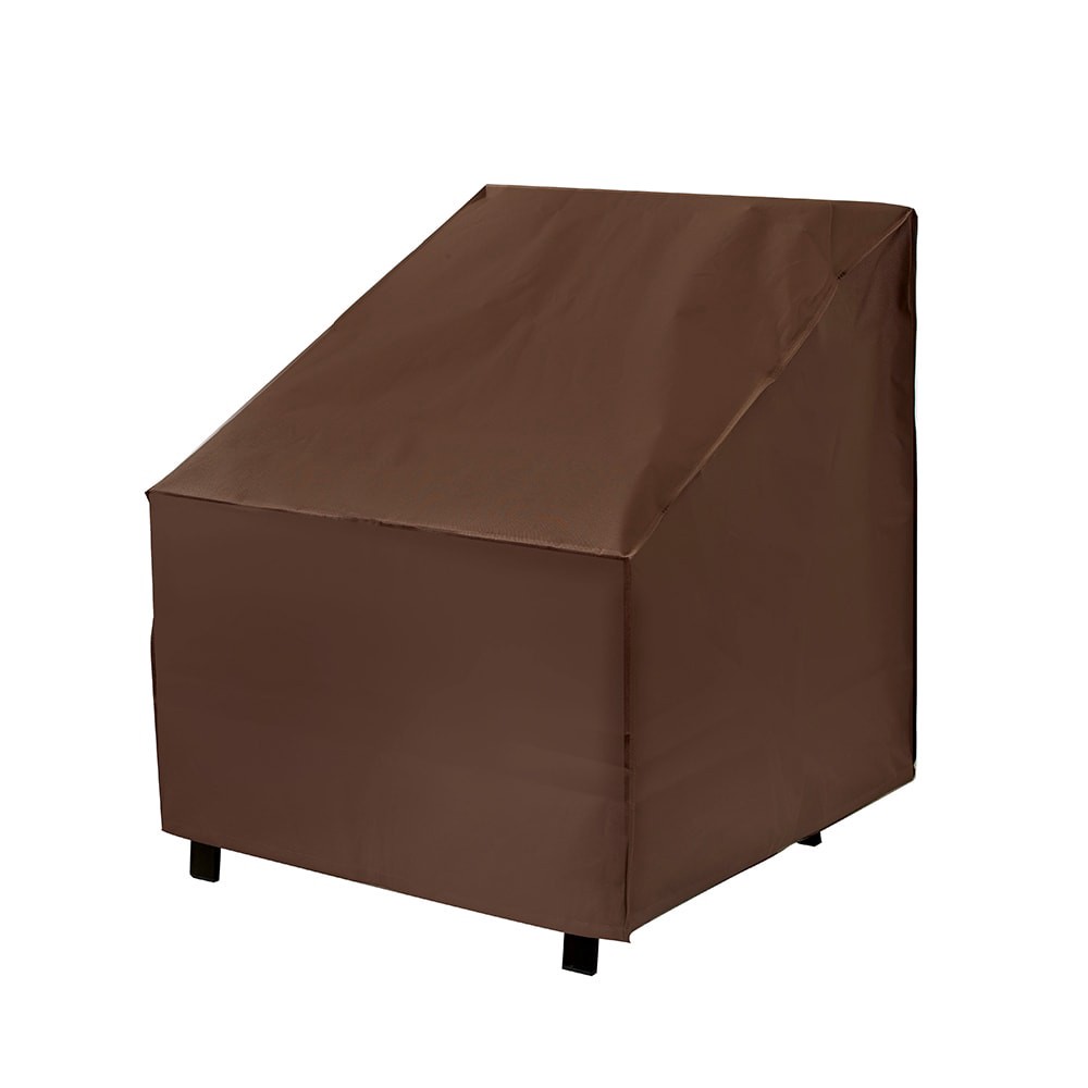 slide 1 of 5, Style Selections Dark brown Premium Polyester Patio Furniture Cover For Conversation chair, 1 ct