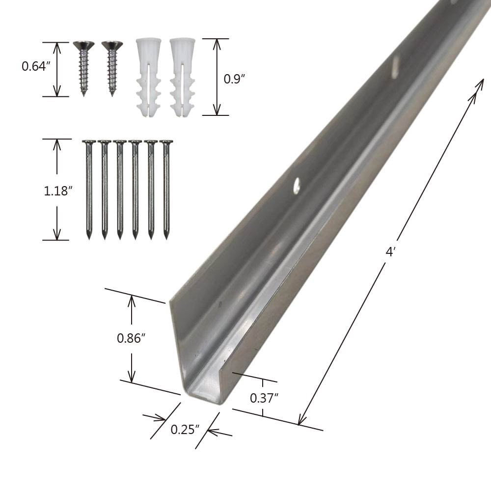 slide 2 of 6, Project Source Stainless steel Mirror mounting system, 1 ct
