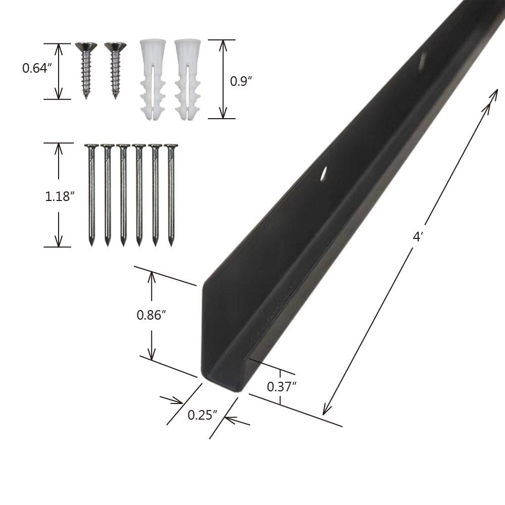 slide 2 of 6, Project Source Stainless steel Mirror mounting system, 1 ct