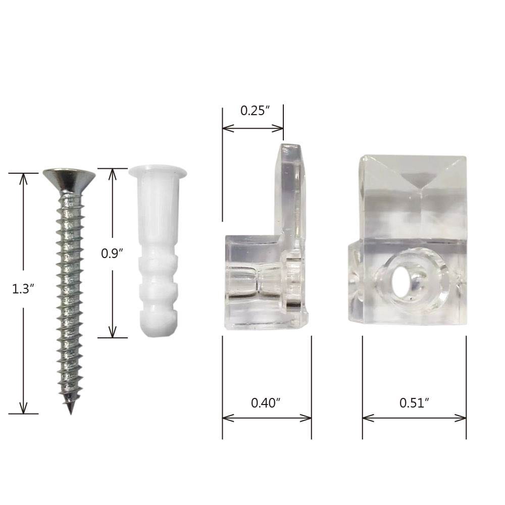 slide 2 of 6, Project Source 6 -Pack Plastic 1/4-in Clips, 1 ct