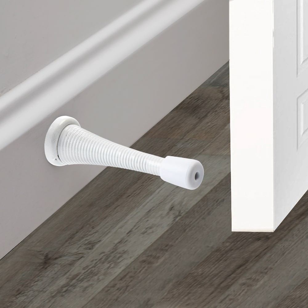 slide 5 of 6, RELIABILT 3-in White Spring Door Stop 5 -Pack, 1 ct