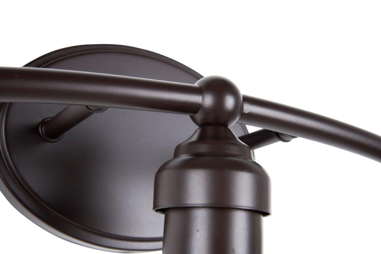 slide 6 of 6, Style Selections Mix and Match 20-in 3 Light Matte Bronze Transitional Bathroom Vanity light fitter, 1 ct