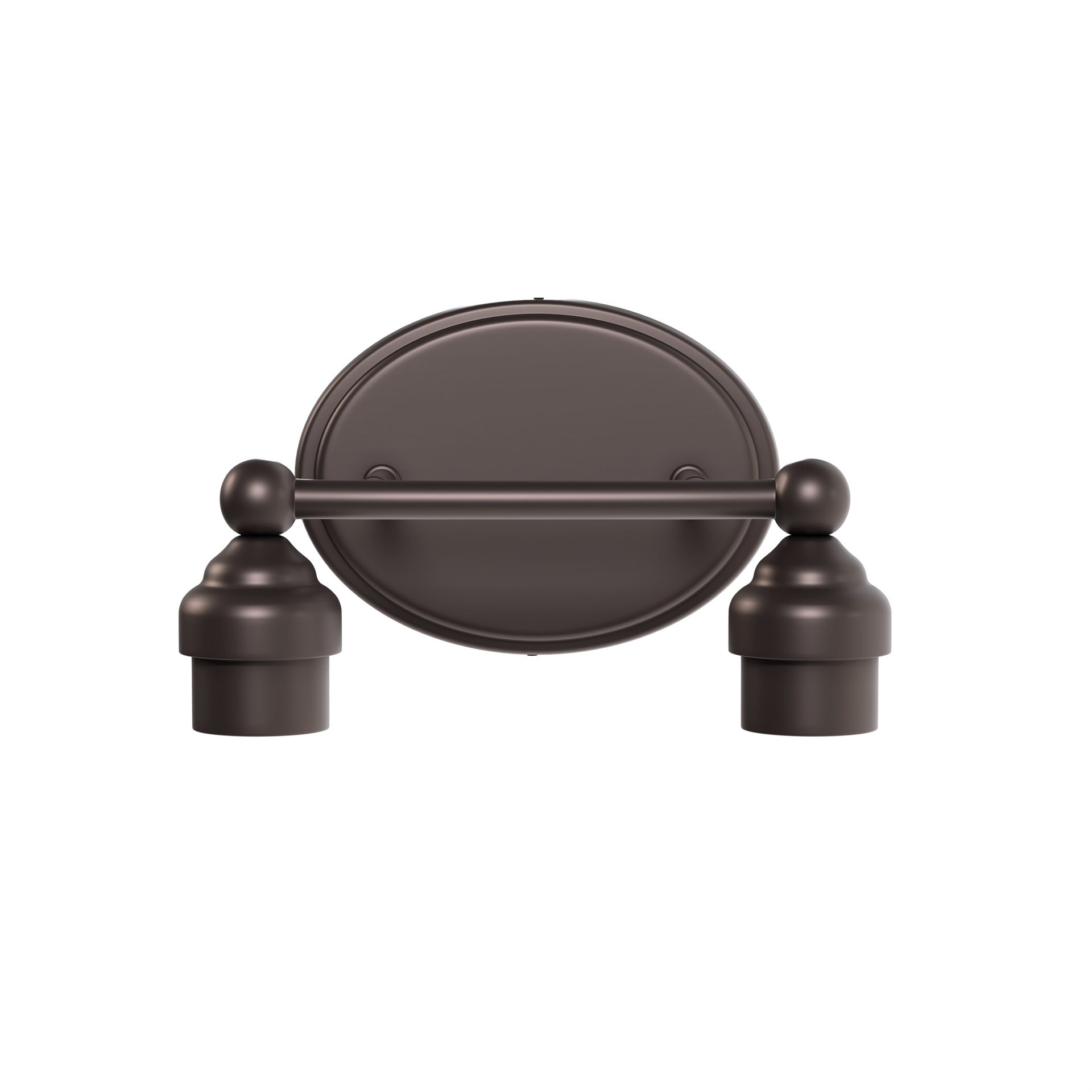 slide 4 of 6, Style Selections Mix and Match 10.5-in 2 Light Matte Bronze Transitional Bathroom Vanity light fitter, 1 ct