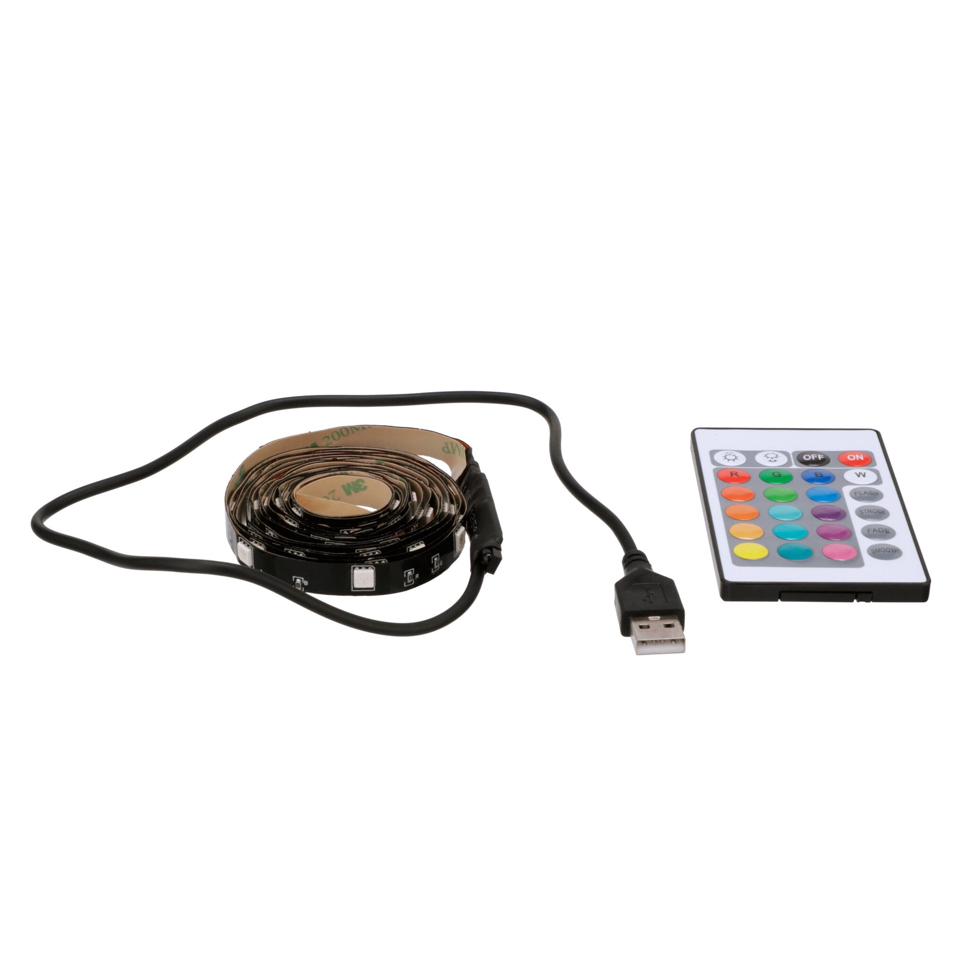 slide 6 of 6, Good Earth Lighting RGB 84-in Usb Plug-in LED Under Cabinet Tape Light with Remote, 1 ct