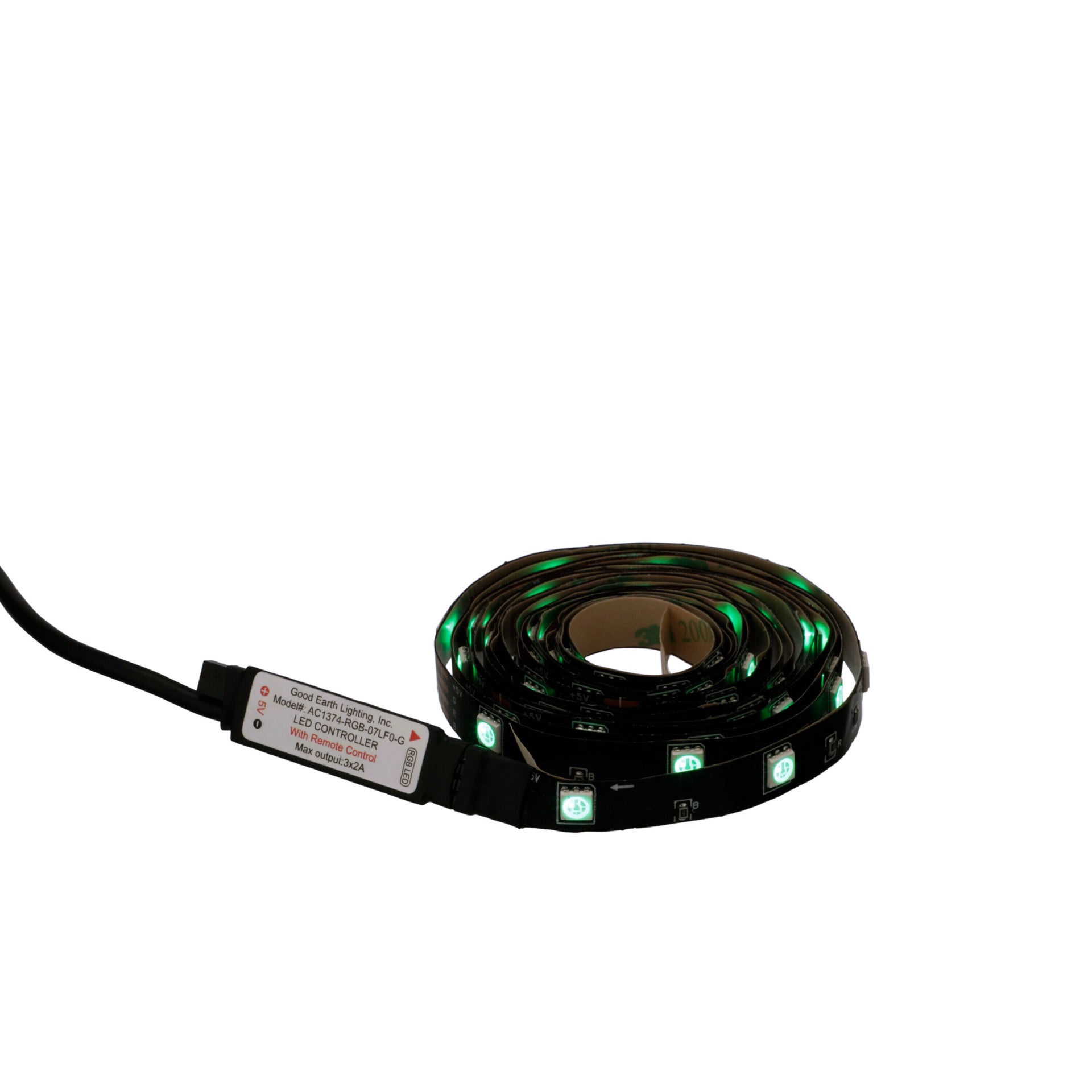 slide 3 of 6, Good Earth Lighting RGB 84-in Usb Plug-in LED Under Cabinet Tape Light with Remote, 1 ct