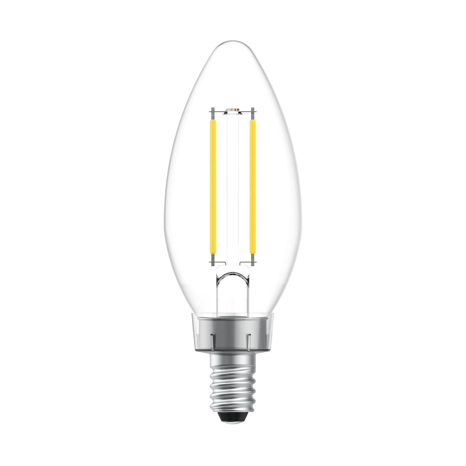 slide 3 of 6, GE 40 -Watt EQ B10 Daylight Candelabra screw base E12 Dimmable LED Decorative Light Bulb 6 -Pack, 1 ct