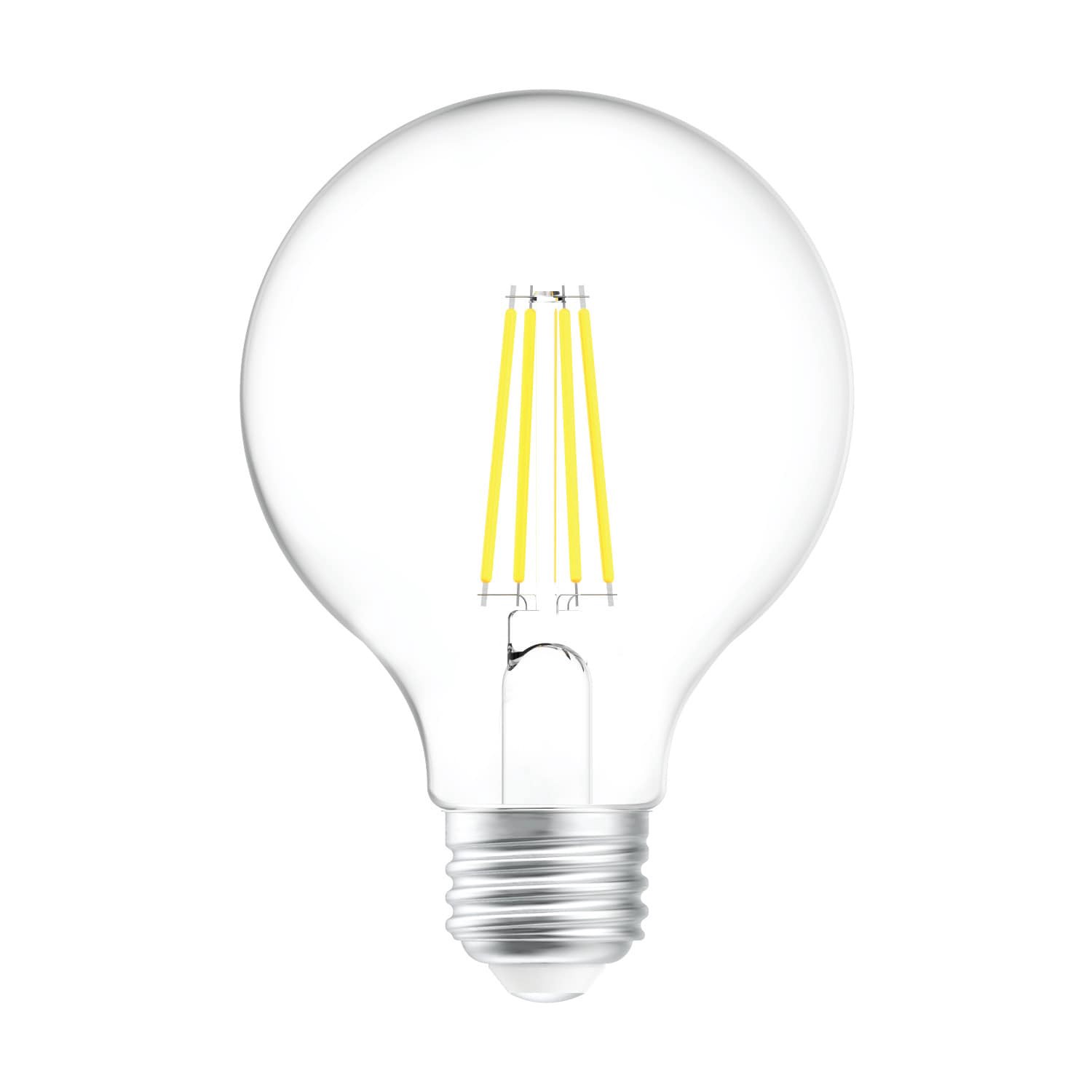 slide 3 of 6, GE 60 -Watt EQ G25 Soft white Dimmable LED Decorative Light Bulb 4 -Pack, 1 ct