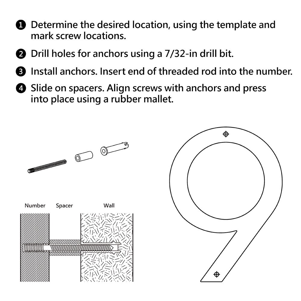 slide 3 of 6, Origin 21 Urbana Park 5-in Gold Number 9, 1 ct