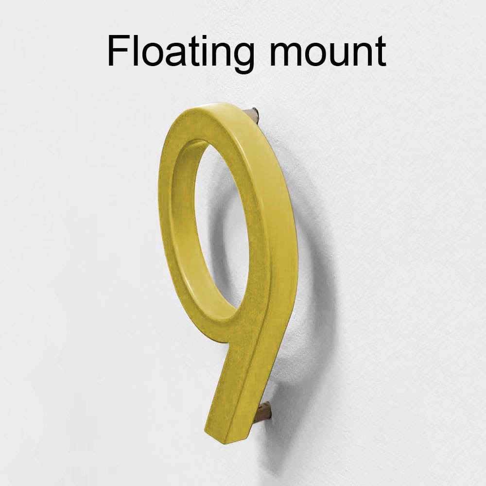 slide 6 of 6, Origin 21 Urbana Park 5-in Gold Number 9, 1 ct