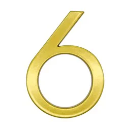 Origin 21 Urbana Park 5-in Gold Number 6 1 ct | shipt