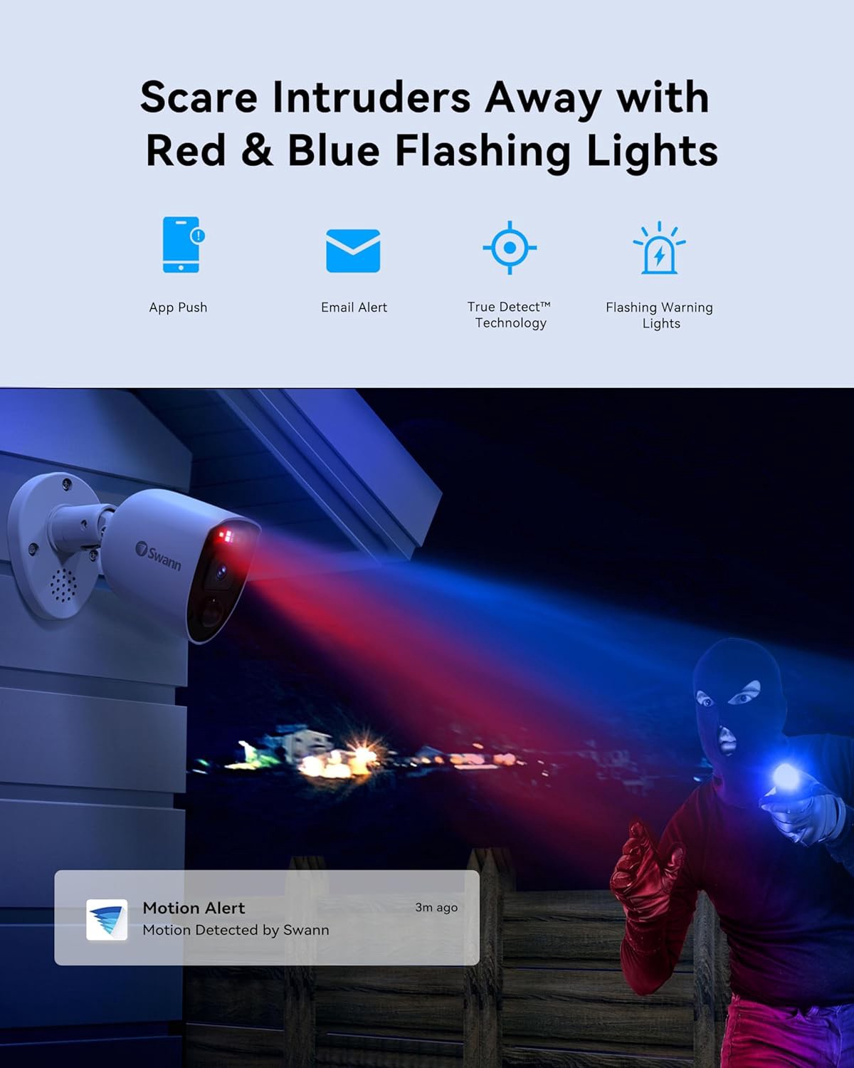 slide 3 of 6, Swann Enforcer Indoor/Outdoor 4-Camera Hardwired Bullet2Tb Hard Drive Security Camera System, 1 ct