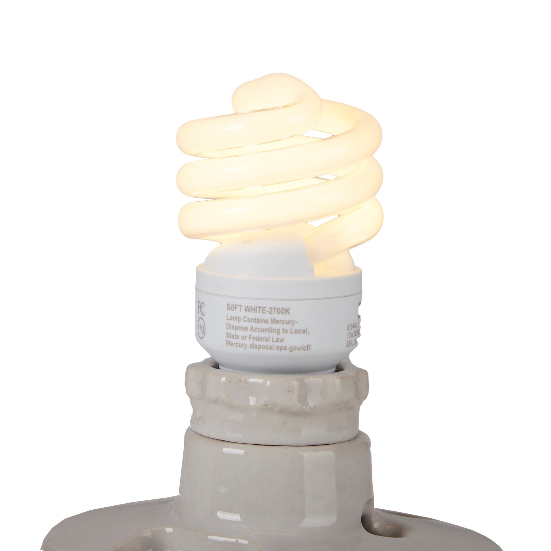 slide 3 of 6, Utilitech 60 -Watt EQ Soft white Medium base (E-26) CFL General purpose Light Bulb 4 -Pack, 1 ct
