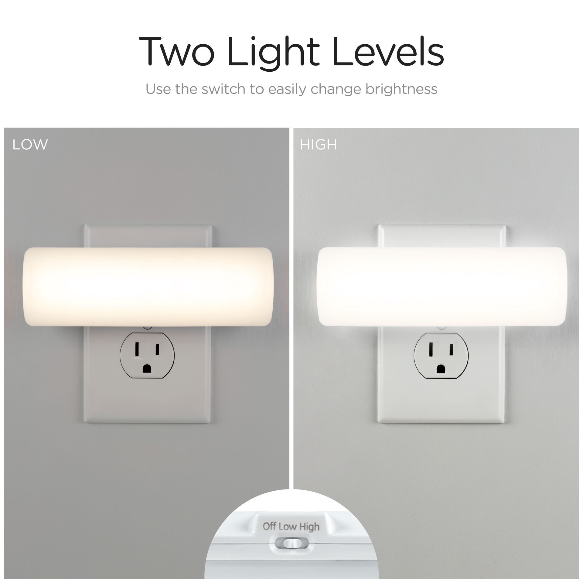 slide 2 of 6, Enbrighten 200 Lumen White LED Night Light, 1 ct