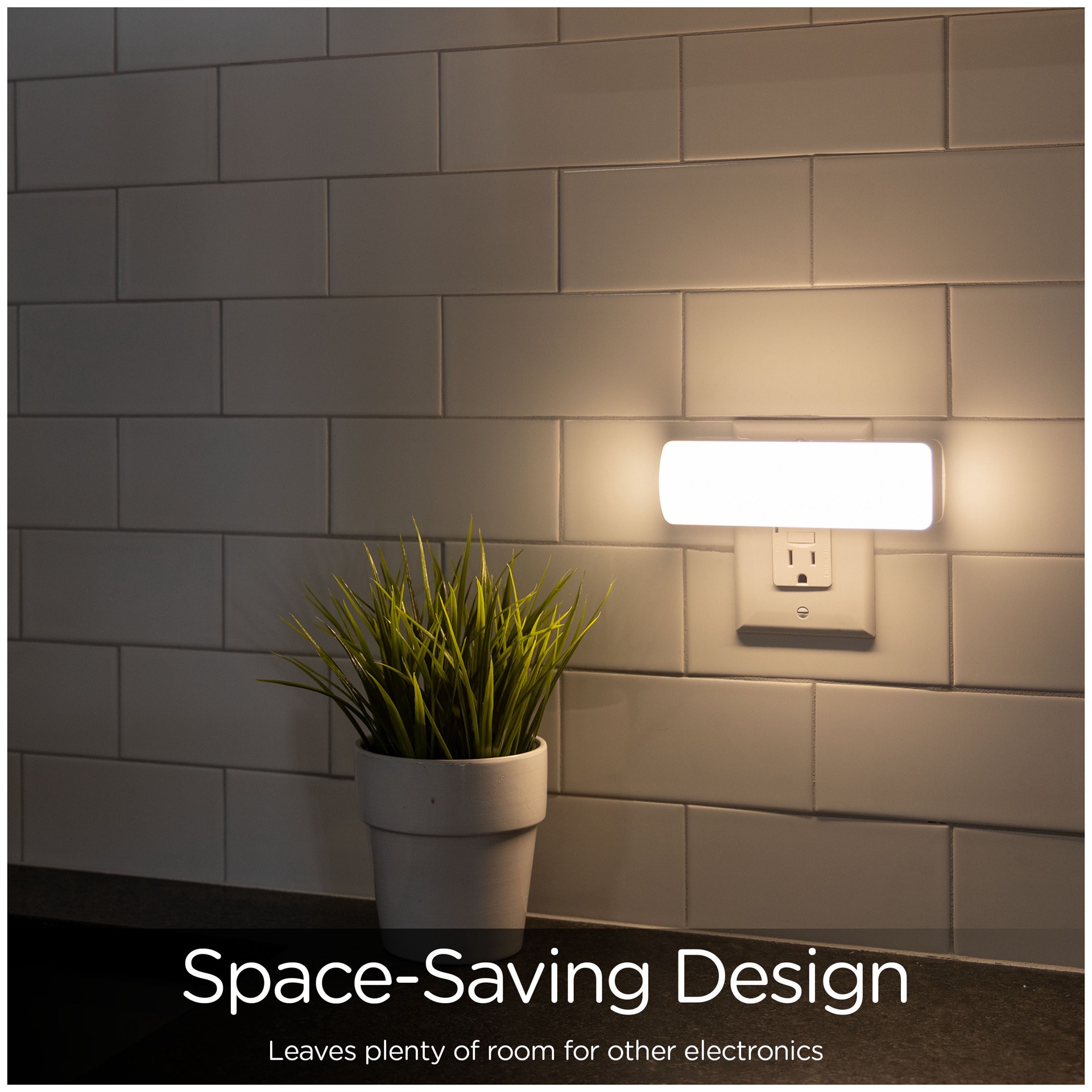 slide 4 of 6, Enbrighten 200 Lumen White LED Night Light, 1 ct