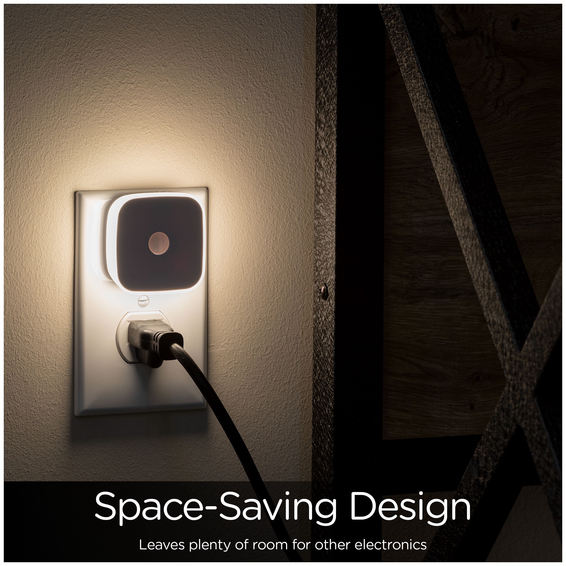 slide 5 of 6, Enbrighten Motion Sensing White LED Auto On/Off Night Light, 1 ct