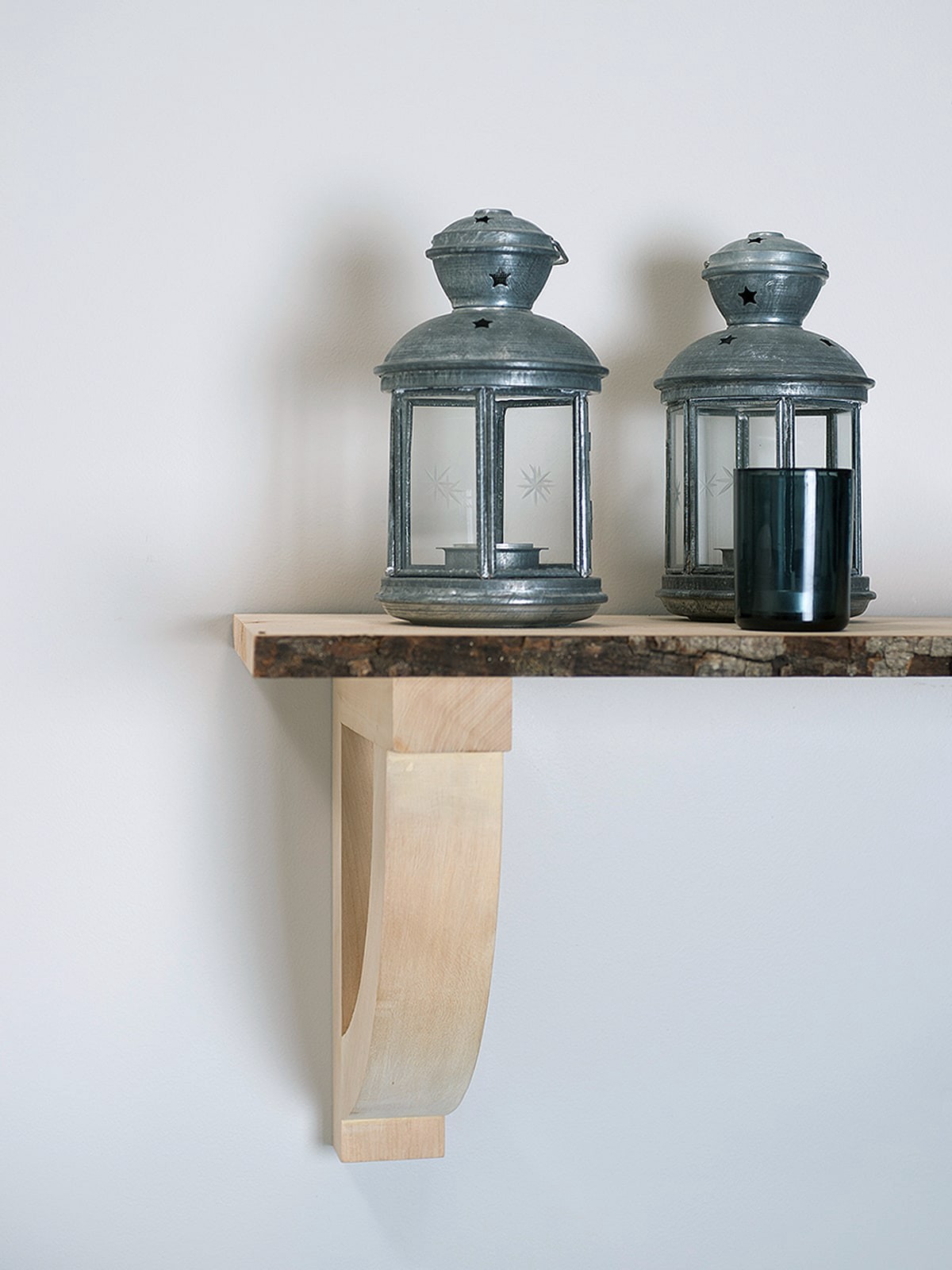 slide 4 of 5, Waddell Farmhouse arch 9-in x 11-in-Gauge Unfinished Wood Mounting Bracket, 1 ct