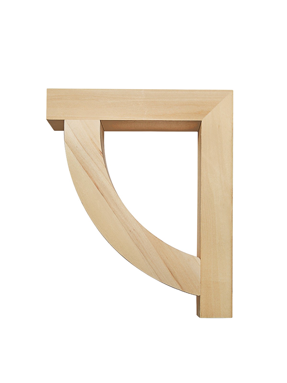 slide 1 of 5, Waddell Farmhouse arch 9-in x 11-in-Gauge Unfinished Wood Mounting Bracket, 1 ct