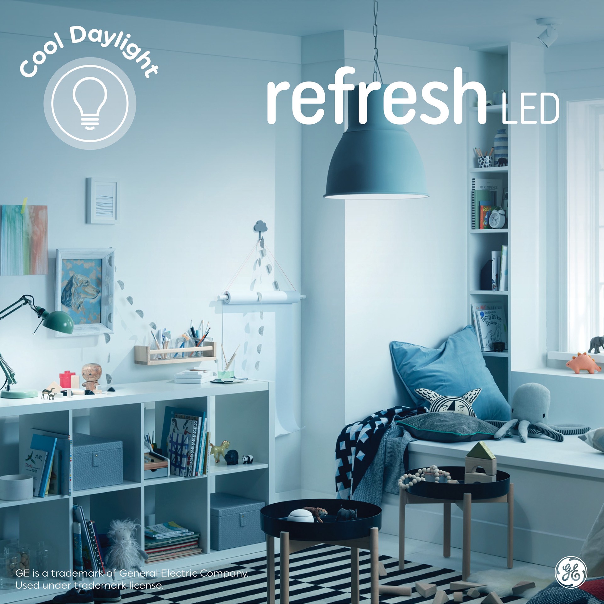 slide 5 of 6, GE Refresh HD 60 -Watt EQ ST19 Cool daylight Medium base (E-26) Dimmable LED Decorative Light Bulb 2 -Pack, 1 ct