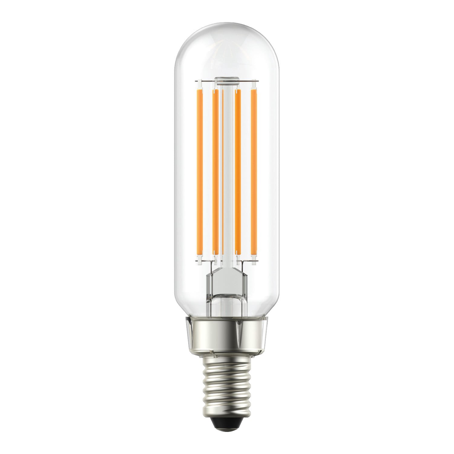 slide 3 of 6, GE 60 -Watt EQ T8 Color-enhancing Candelabra base (E-12) Dimmable LED Decorative Light Bulb 3 -Pack, 1 ct