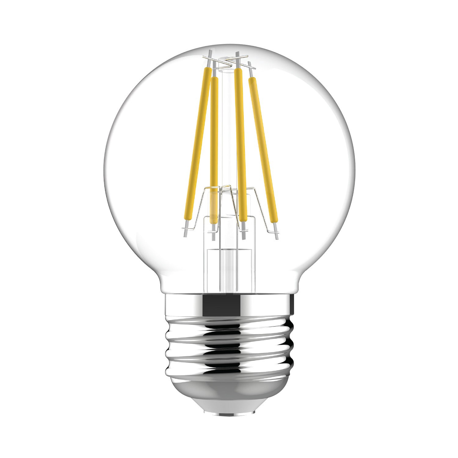 slide 3 of 6, GE 60 -Watt EQ G16.5 Daylight Medium base (E-26) Dimmable LED Decorative Light Bulb 2 -Pack, 1 ct