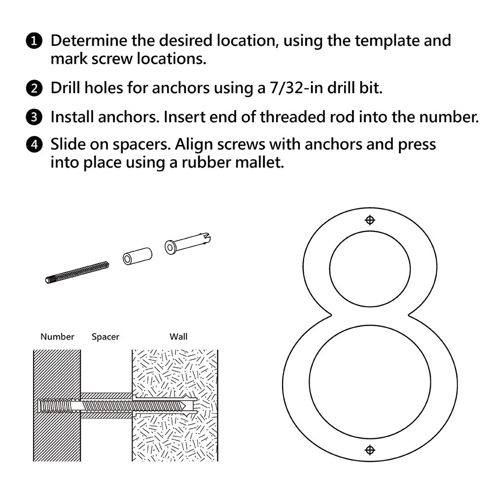 slide 3 of 6, Origin 21 Urbana Park 5-in Gold Number 8, 1 ct