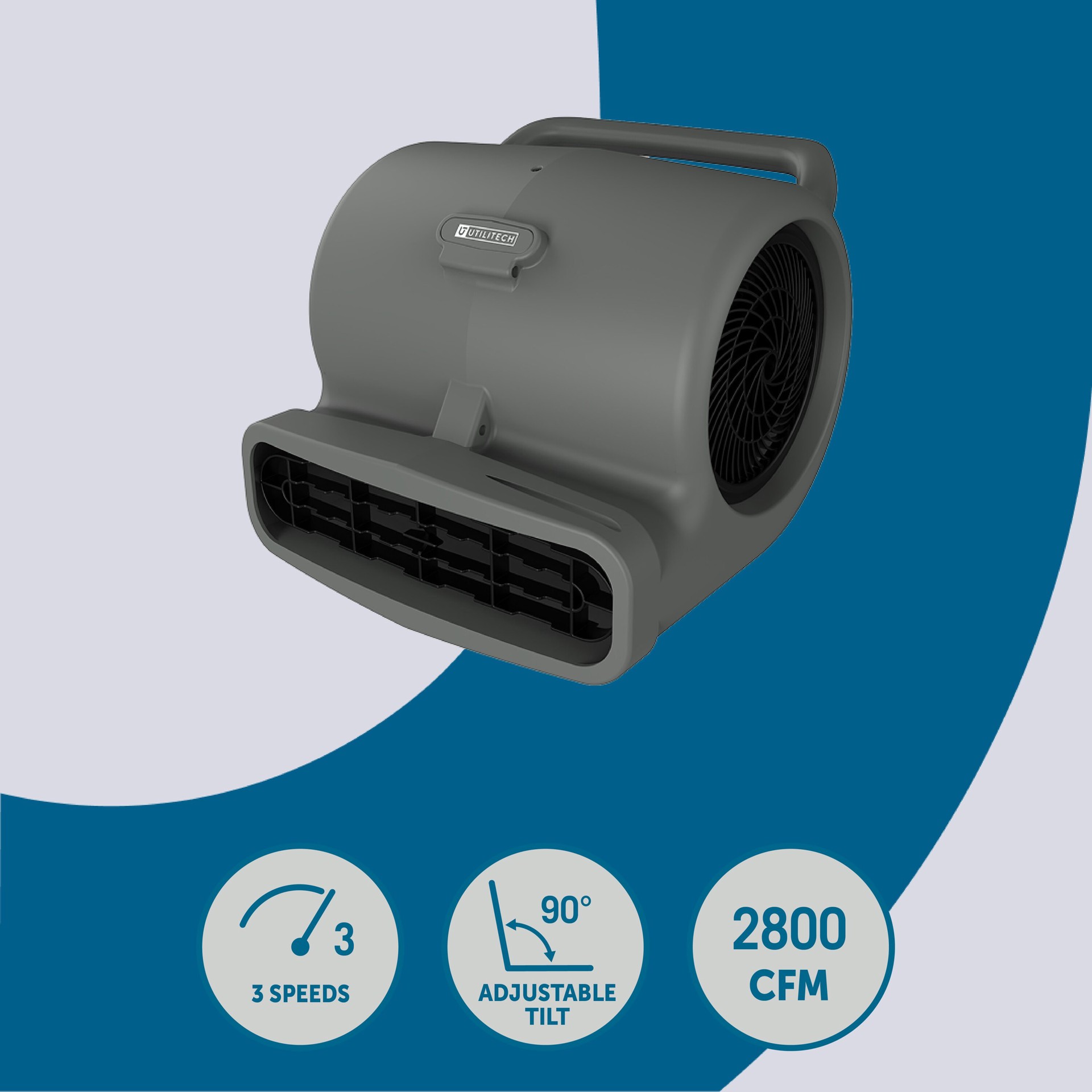 slide 2 of 6, Utilitech Air Mover 1/2-HP 2800-CFM Centrifugal Indoor Blower Fan, 1 ct