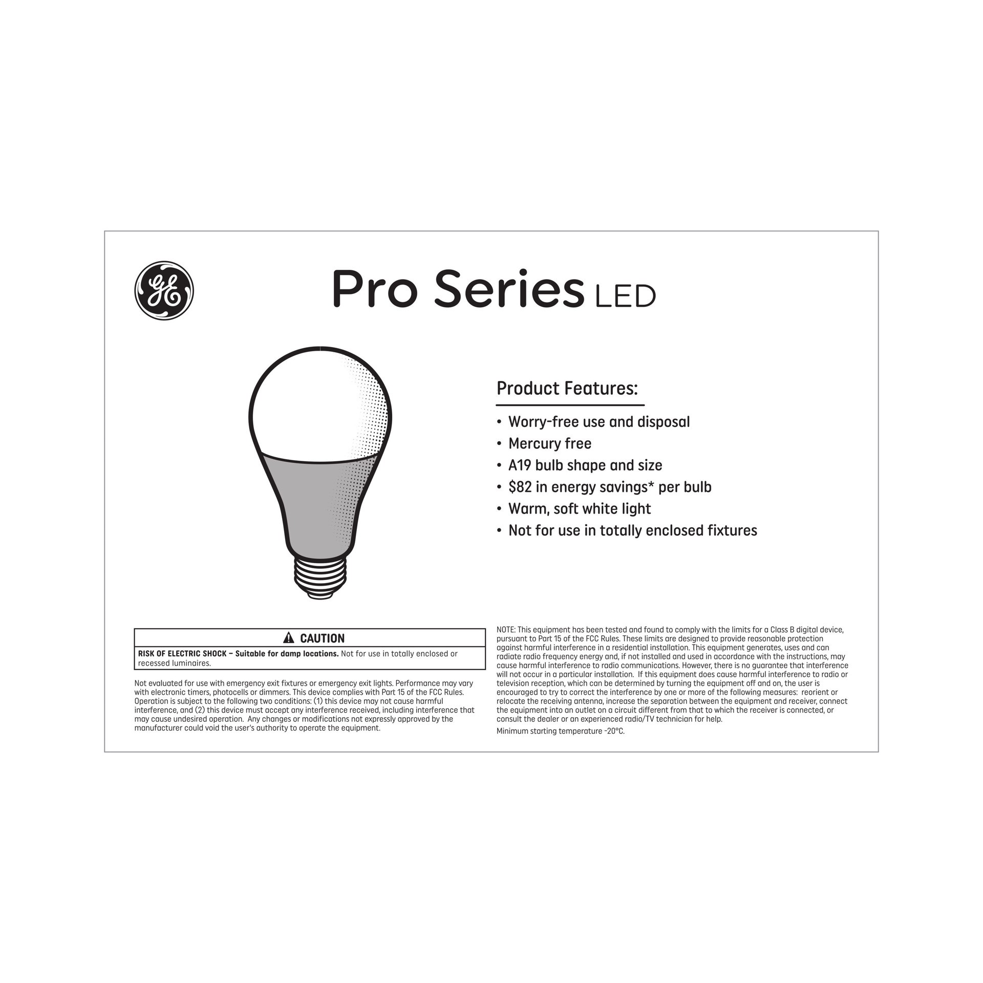 slide 4 of 6, GE 60 -Watt EQ A19 Soft white Dimmable LED General purpose Light Bulb 8 -Pack, 1 ct