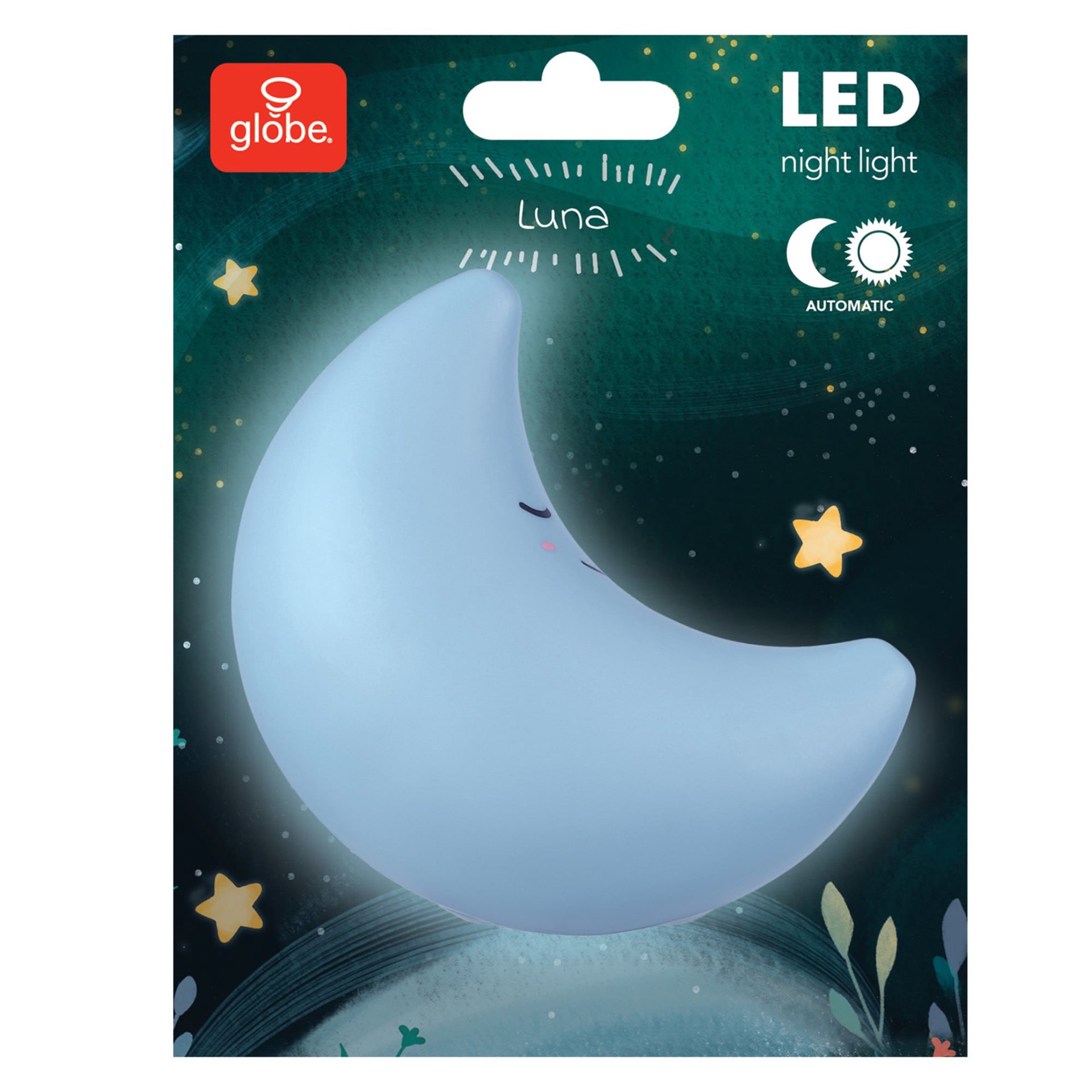 slide 4 of 6, Globe Electric Blue LED Auto On/Off Night Light, 1 ct