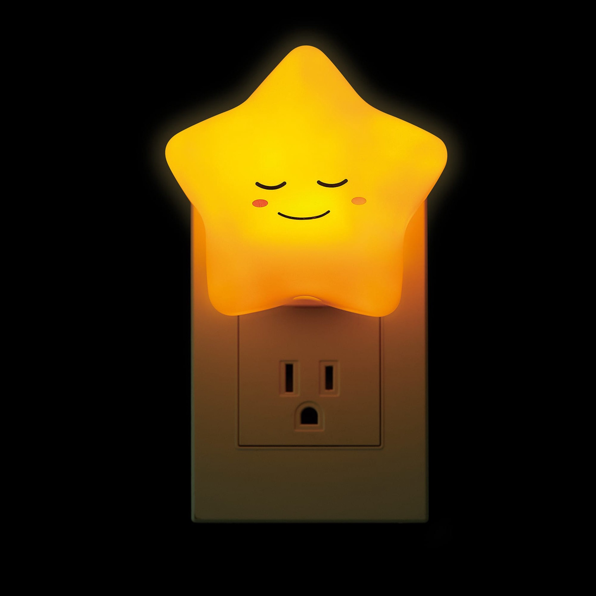 slide 1 of 6, Globe Electric Yellow LED Auto On/Off Night Light, 1 ct