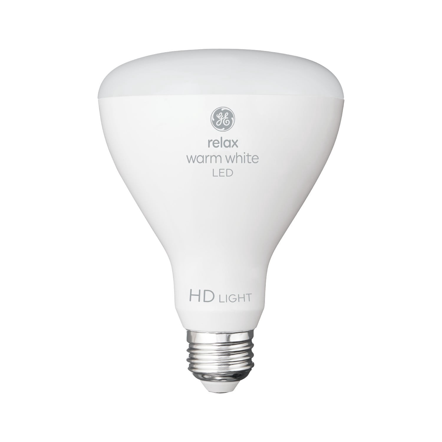 slide 3 of 6, GE Relax HD 65 -Watt EQ BR30 Warm white Medium base (E-26) Dimmable LED Spot Flood Light Bulb 2 -Pack, 1 ct
