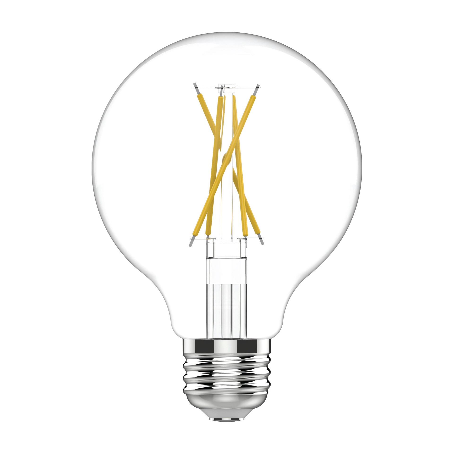 slide 3 of 6, GE Ultra Bright 100 -Watt EQ G25 Daylight Medium base (E-26) Dimmable LED Decorative Light Bulb 2 -Pack, 1 ct