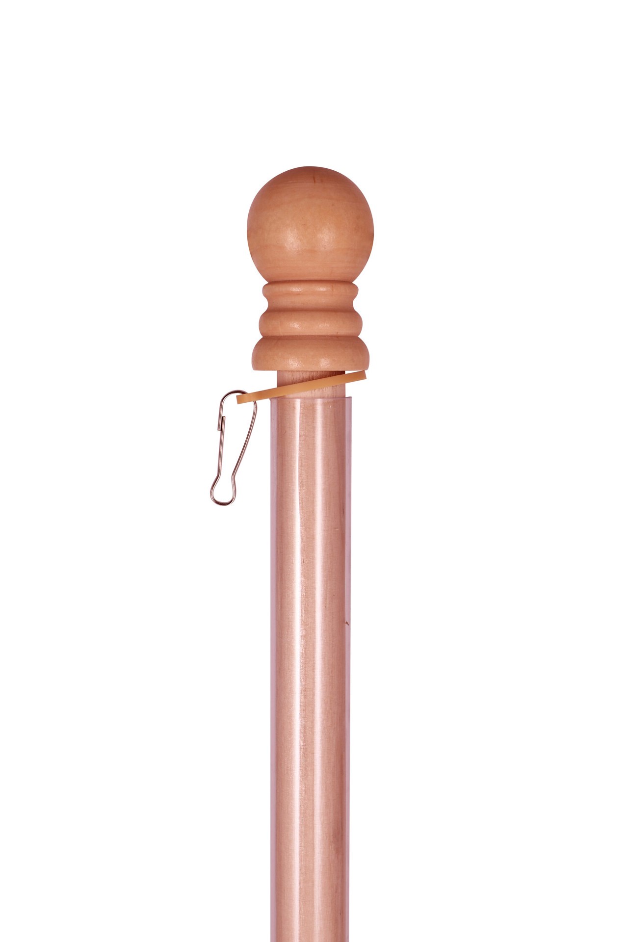 slide 4 of 4, Style Selections 5-ft Natural wood Wood House Flag Pole, 1 ct