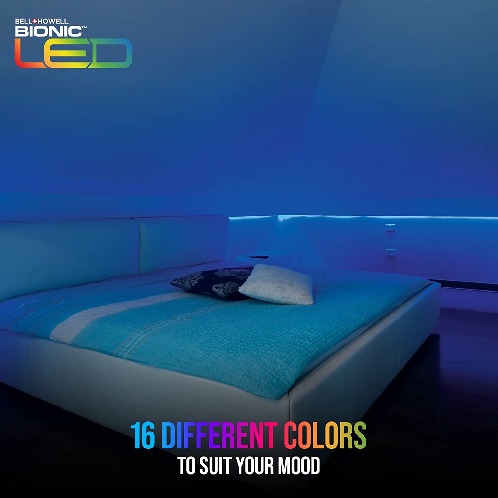 slide 5 of 5, BELL + HOWELL 24.0-ft LED Multicolor Tape Light, 1 ct