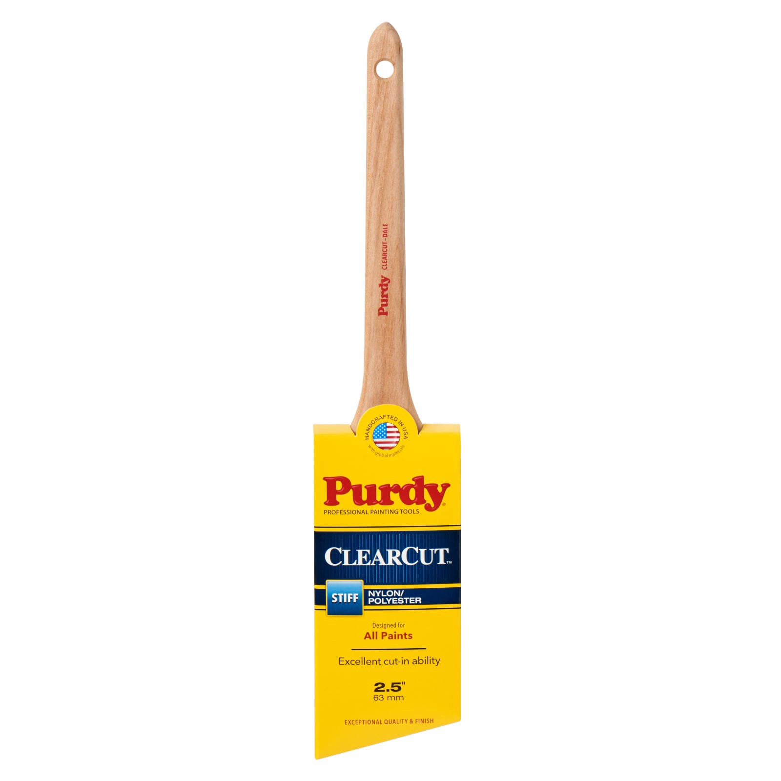 slide 1 of 6, Purdy Clearcut 2-1/2-in Reusable Angle Wall Trim Brush, 1 ct