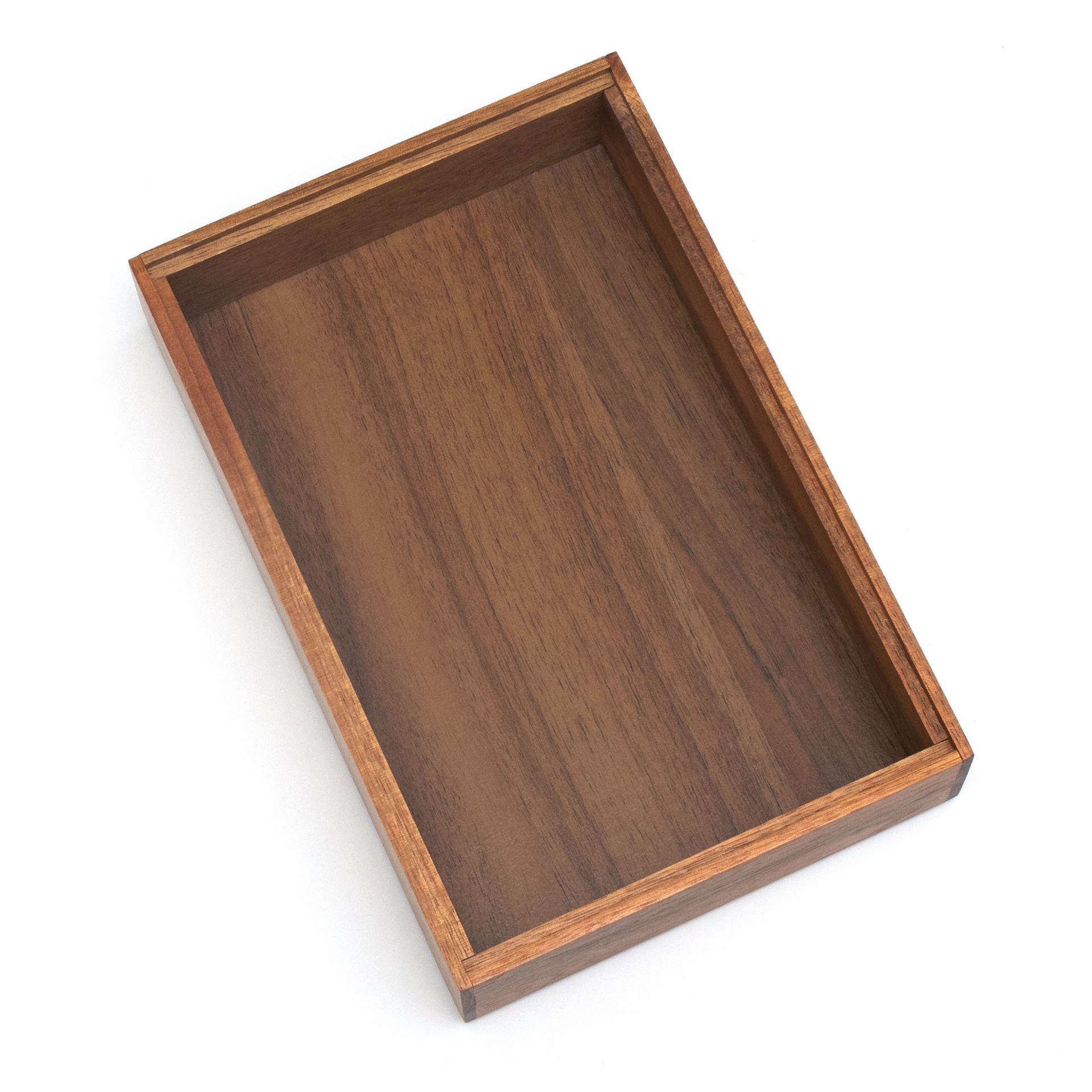 slide 1 of 6, allen + roth 9-in x 6-in Brown Acacia Wood Stackable Drawer Organizer, 1 ct