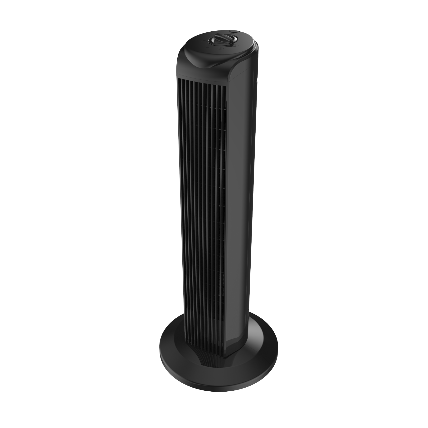 slide 3 of 6, Utilitech 28-in 120 -Volt 3 -Speed Indoor Black/Plastic injection color Oscillating Tower Fan, 1 ct