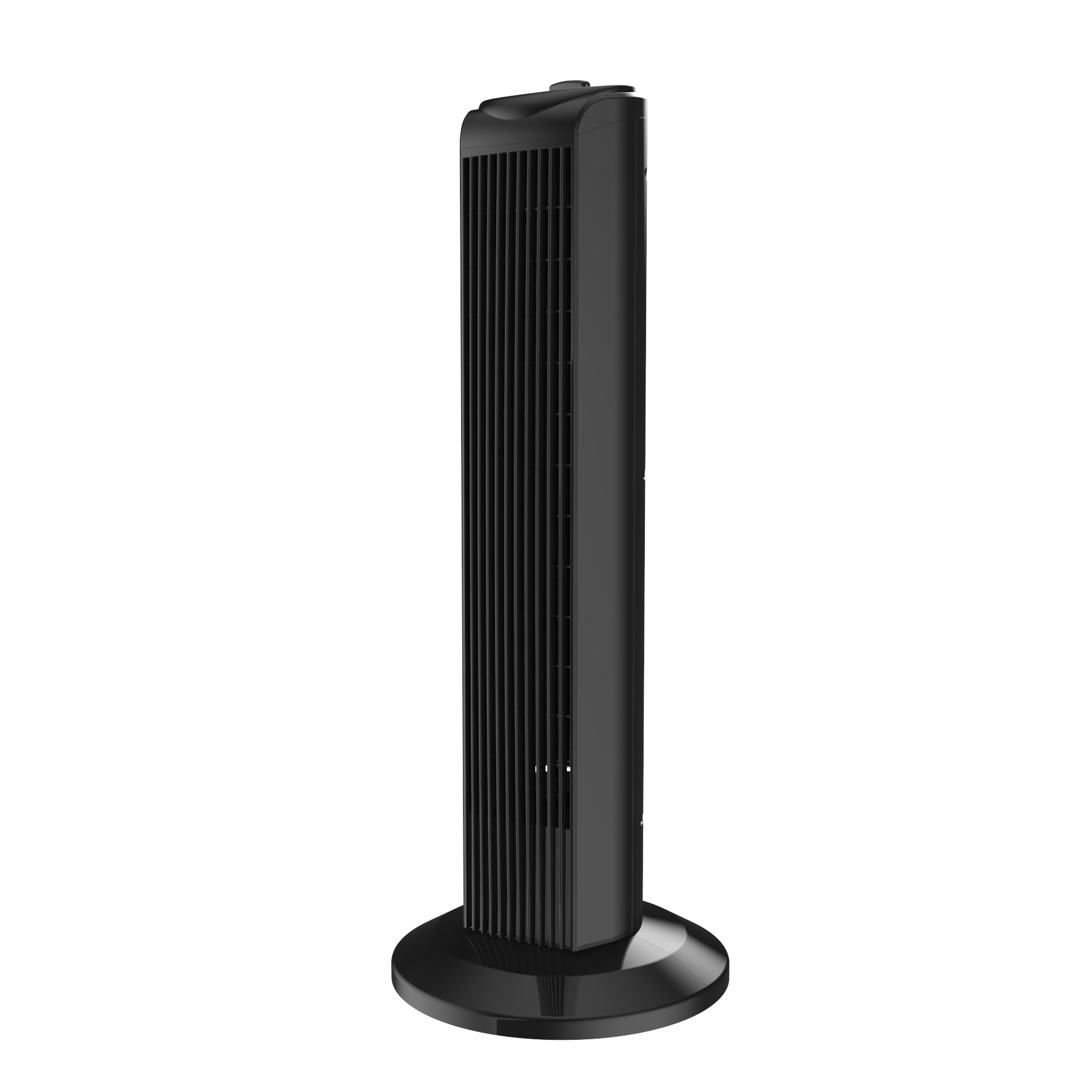 slide 4 of 6, Utilitech 28-in 120 -Volt 3 -Speed Indoor Black/Plastic injection color Oscillating Tower Fan, 1 ct