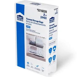 Project Source Jumbo Shrink-Pak 2 -Count X-large Heavy Duty Clear Vacuum Seal All-purpose Storage Bag ( 48-in H x 35-in W )
