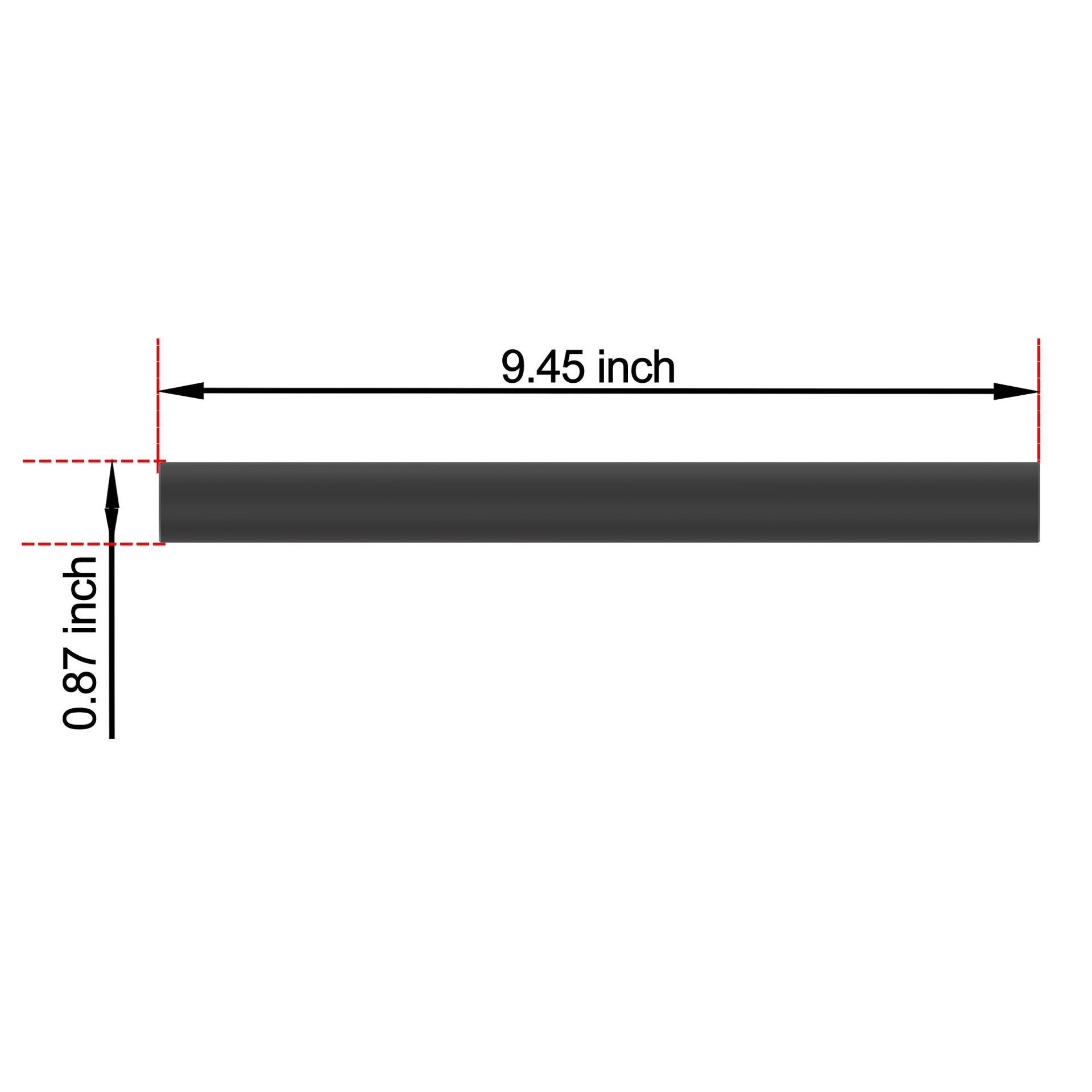 slide 4 of 6, allen + roth Exposed Screw assist bar 9-in Matte Black Wall mount Grab Bar ( 300-lb Weight Capacity ), 1 ct