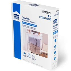 Project Source Extra-Large Shrink-Pak 4 -Count X-large Heavy Duty Clear All-purpose Storage Bag ( 35.75-in H x 23.75-in W )