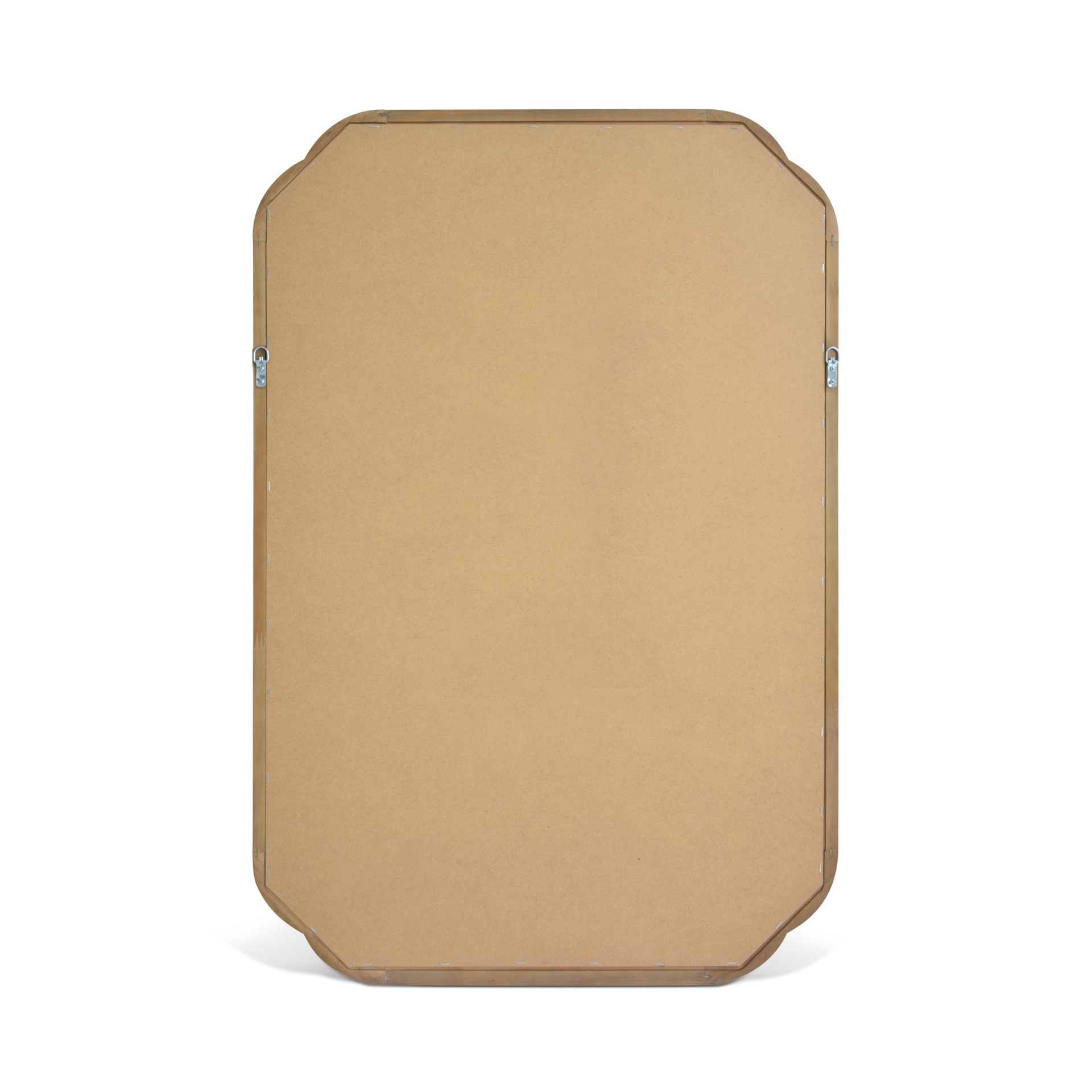 slide 4 of 5, allen + roth 24-in W x 36.0-in H Rectangle Natural Wood Polished Wall Mirror, 1 ct