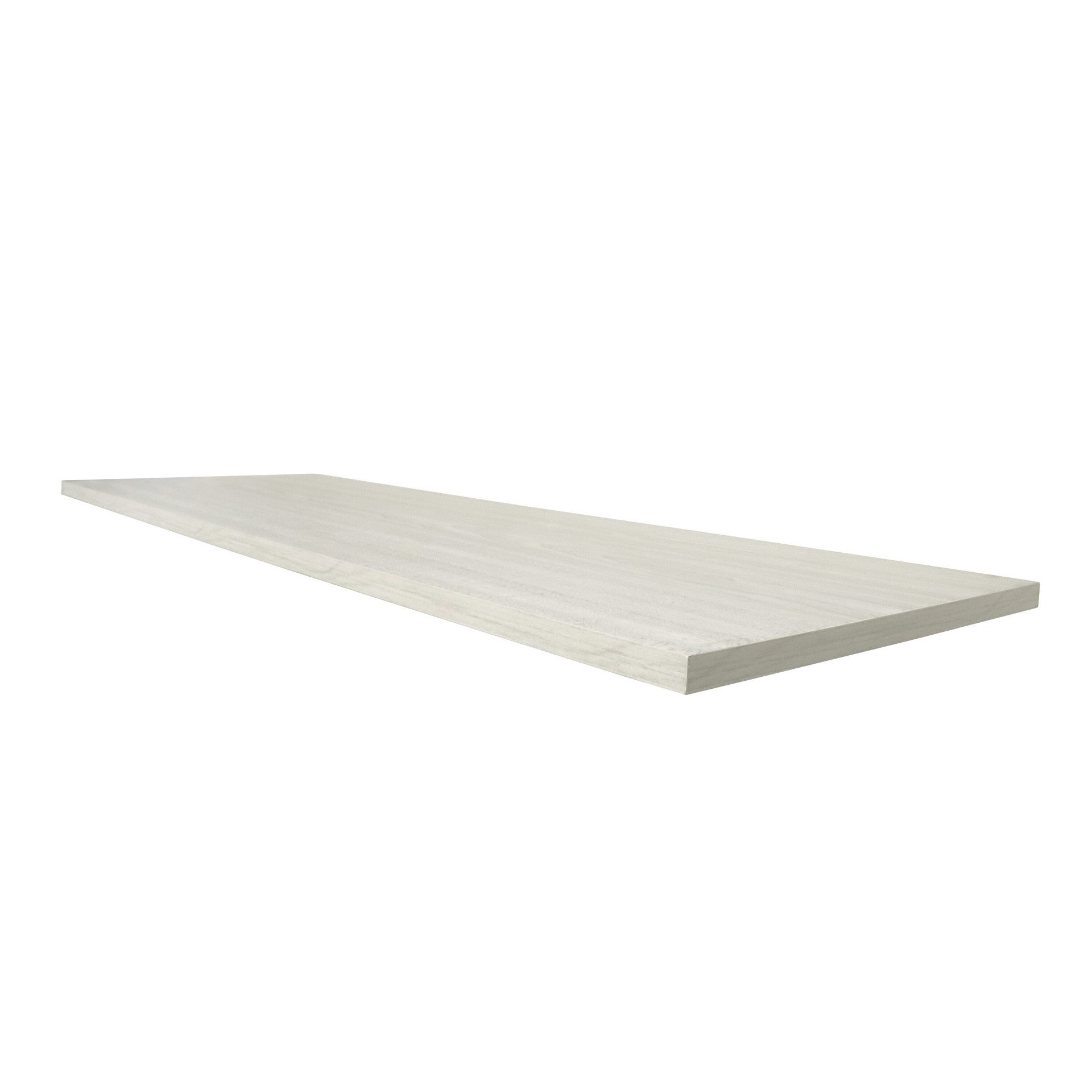 slide 2 of 6, Style Selections 47.6-in L x 11.7-in D x 0.6-in H Grey Wood Rectangular Shelf Board, 1 ct