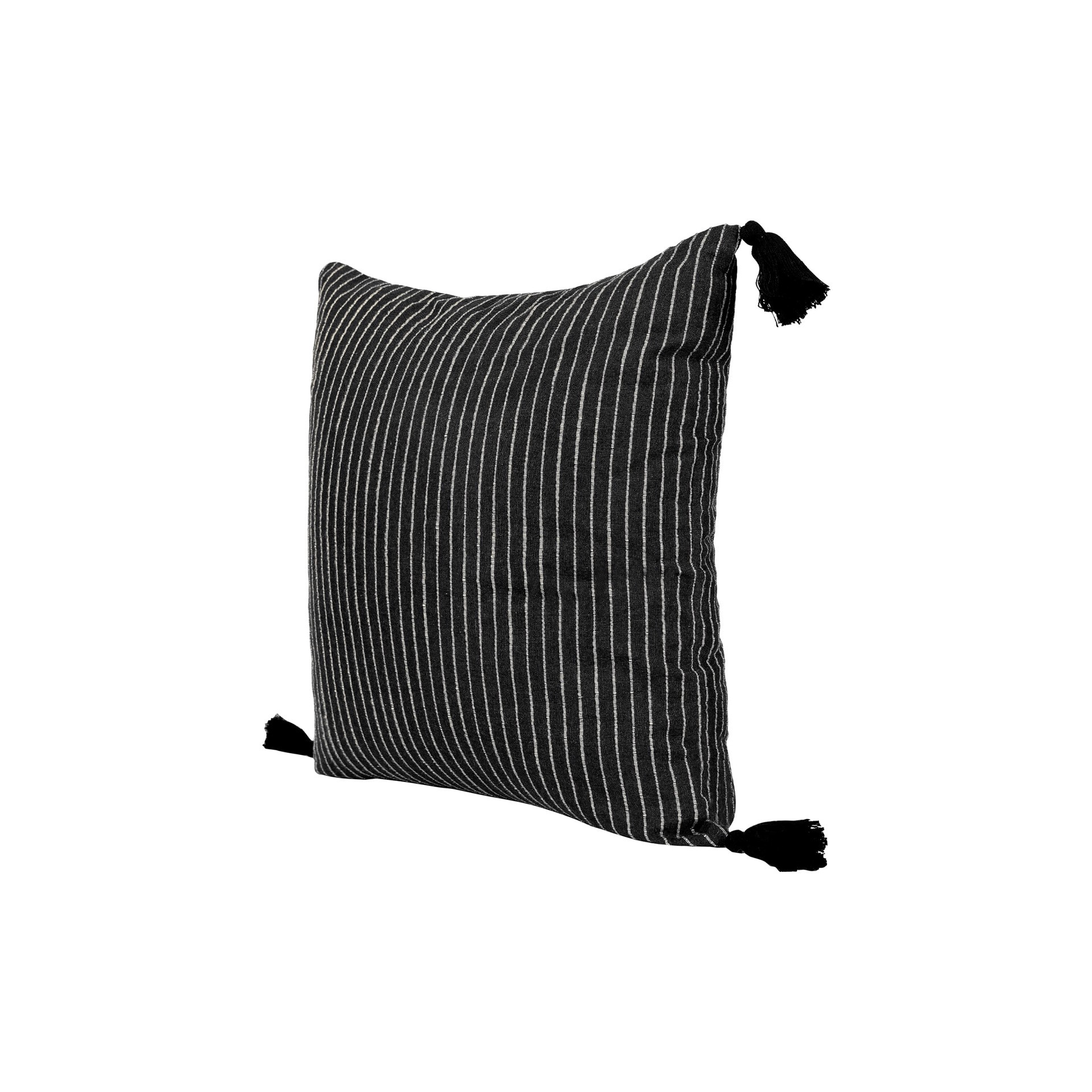 slide 6 of 6, allen + roth 20-in x 20-in Black Square Indoor Decorative Pillow, 1 ct
