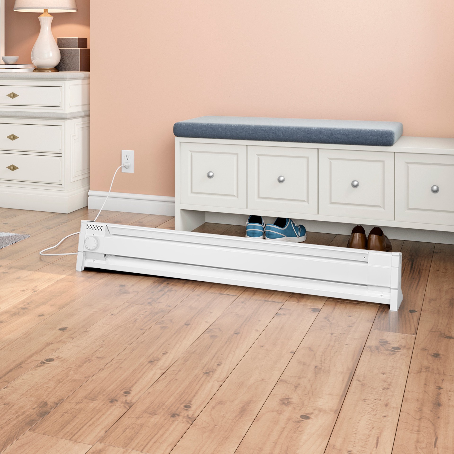 slide 5 of 6, Cadet 49-in 120-Volt 1500 -Watt Standard Electric Baseboard Heater, 1 ct