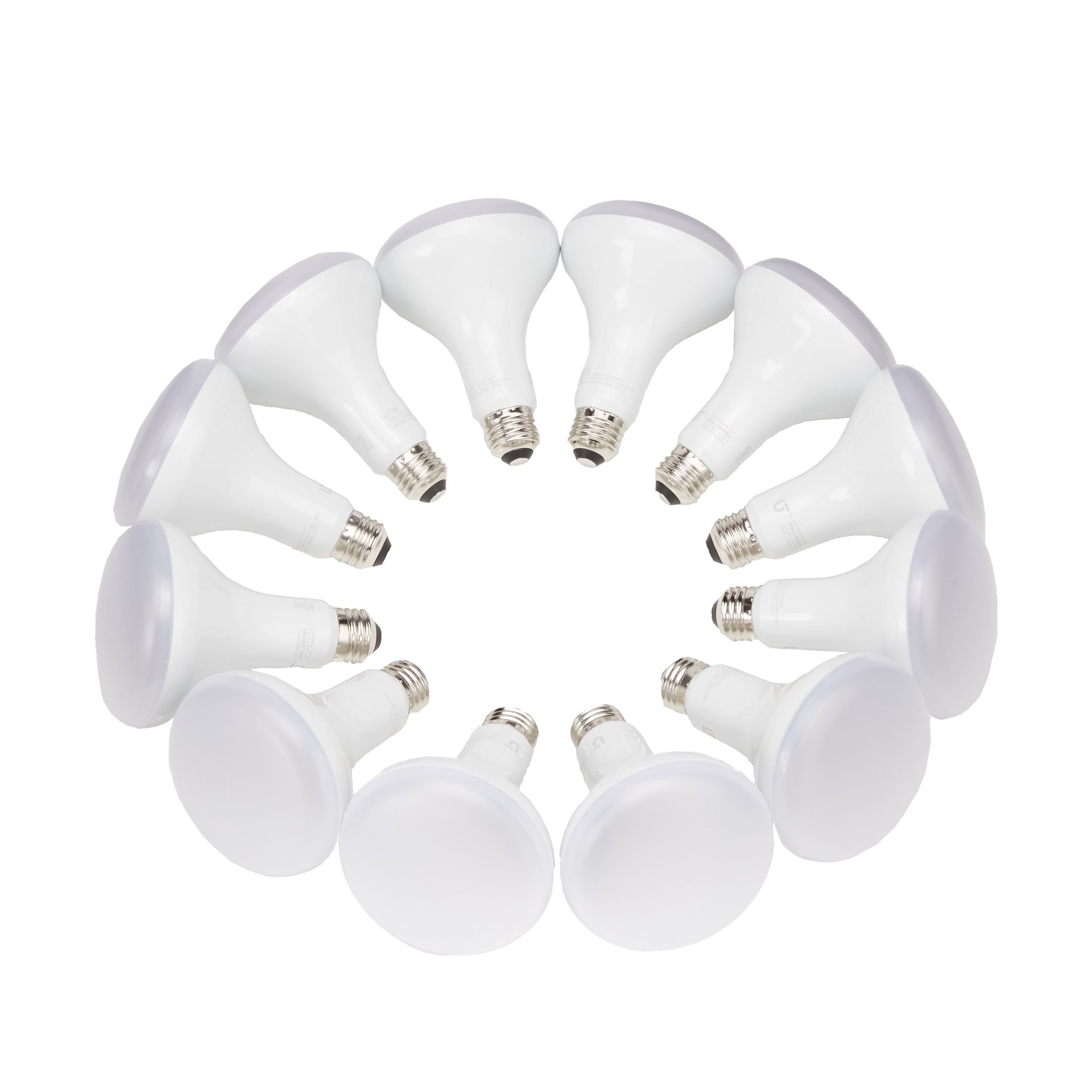 slide 2 of 6, Utilitech 65 -Watt EQ BR30 Bright white Dimmable LED Spot Flood Light Bulb 12 -Pack, 1 ct