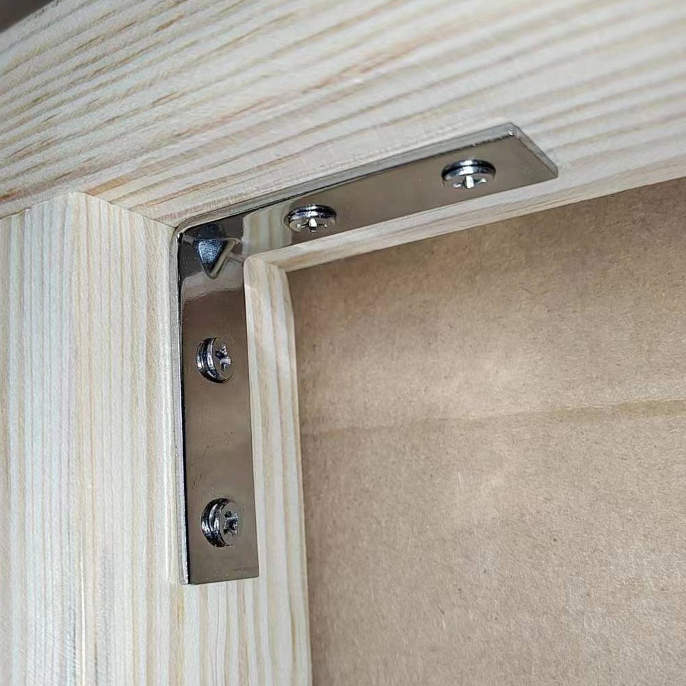 slide 2 of 6, RELIABILT Corner Brace 2-in x 0.625-in x 2-in 1.8 -Gauge Stainless steel Stainless steel Corner brace 4 -Pack, 1 ct