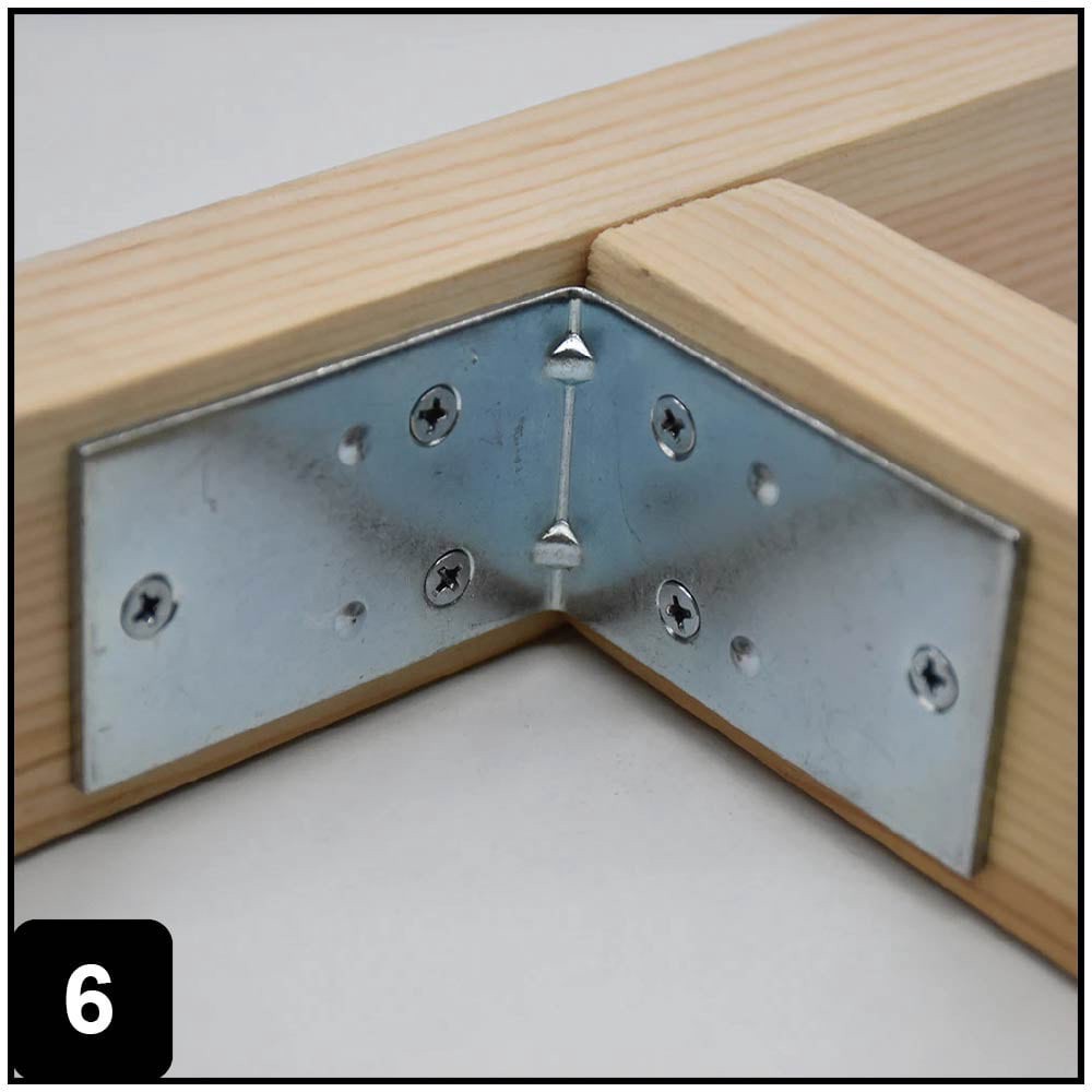 slide 6 of 6, RELIABILT 2.5-in x 1.5-in x 2.5-in 1.8 -Gauge Zinc Steel Corner brace 2 -Pack, 1 ct