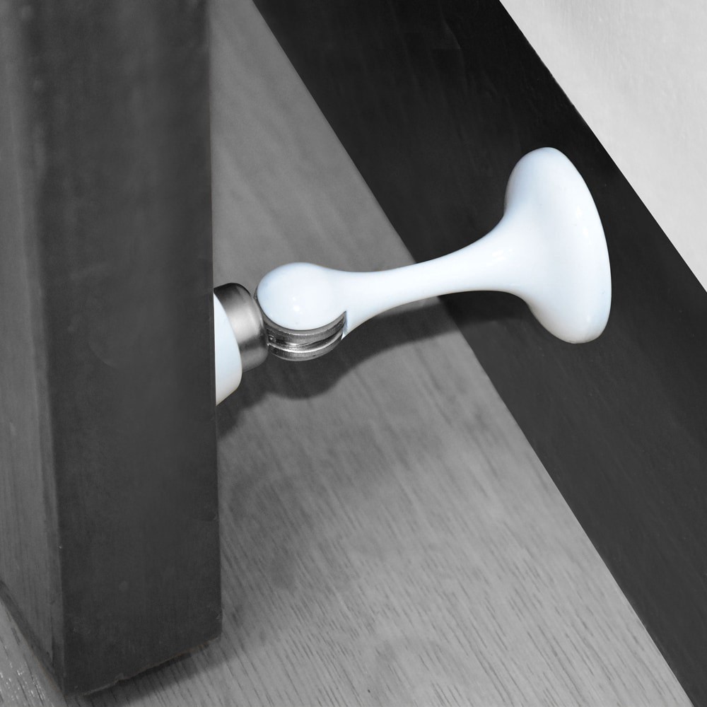 slide 2 of 6, RELIABILT 3-in White Wall protector Door Stop, 1 ct