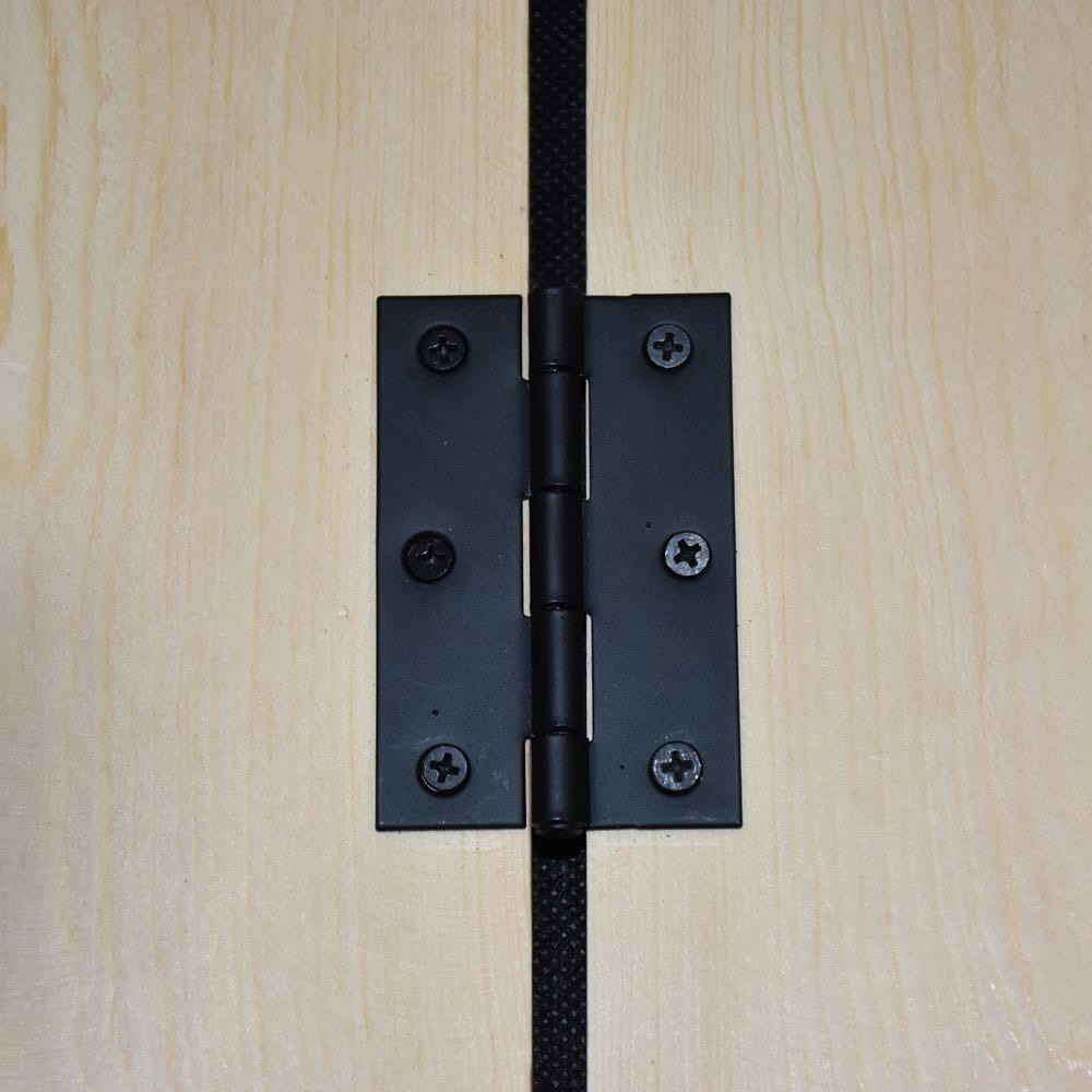 slide 2 of 6, RELIABILT 3-in H Matte Black Mortise Interior/Exterior Door Hinge 2 -Pack, 1 ct